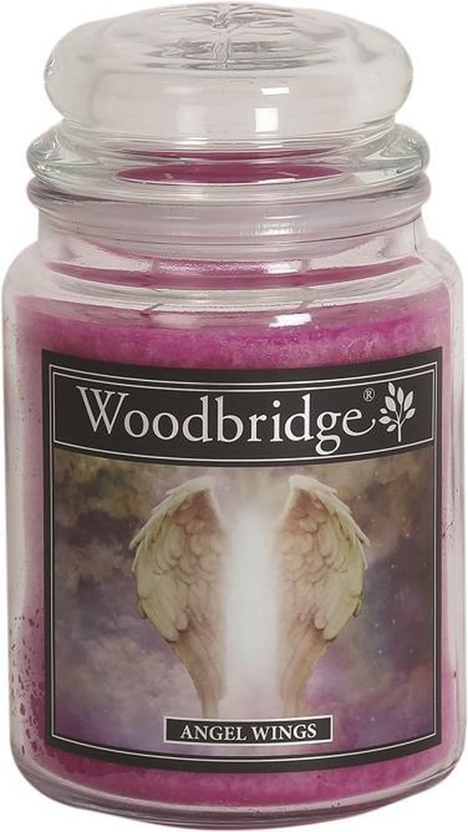 Woodbridge Angel Wings 565g Large Candle met 2 lonten