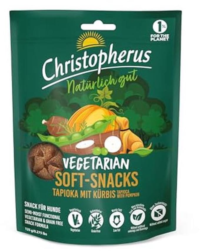 Vegetarische Soft Snack Tapioca met Pompoen voor Honden