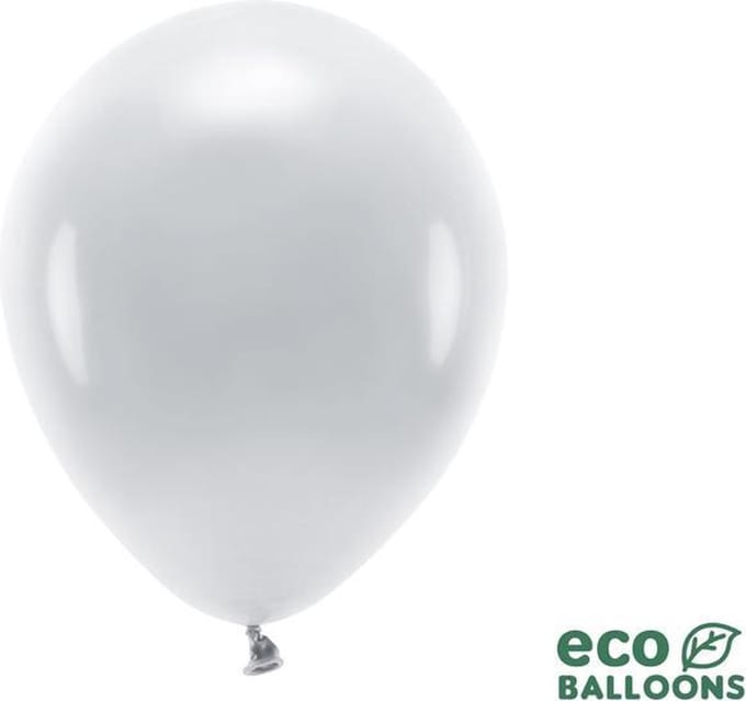 Pastel Zilvergrijze Ballonnen Premium Organic (100st)