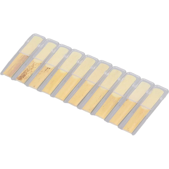10 STUKS Professionele Saxofoon Rietjes Sterkte 2.5 Bb Sopraansaxofoon Traditionele Rietjes voor Beginner beige