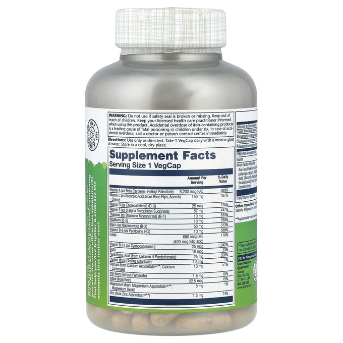 Eens per dag, hoge energie, multivitamine, 120 plantaardige capsules