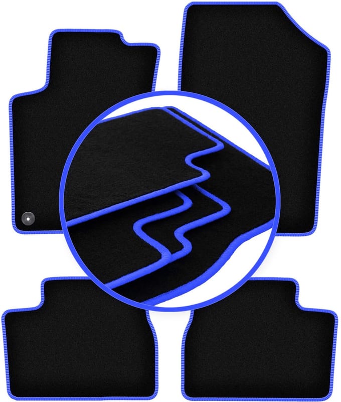 CARLUX-BLUE automatten voor: Peugeot 207 SW, stationwagen, hatchback (2006-2012)