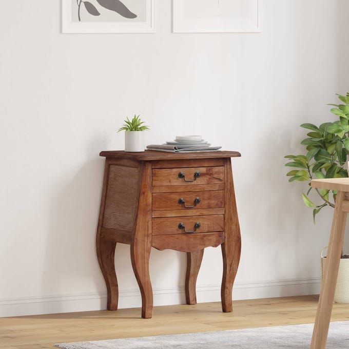 vidaXL Opbergkist 48 x 35 x 64 cm Massief Mahoniehout