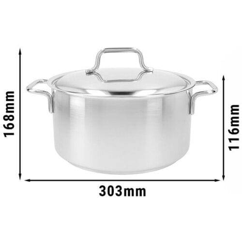 DEMEYERE APOLLO 7 - Kookpan met deksel - Ø 220mm - RVS