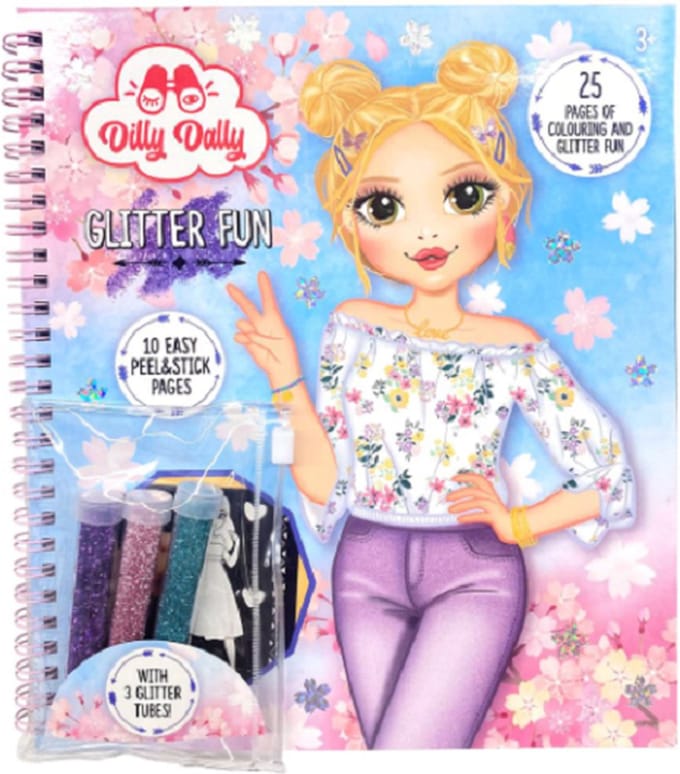 Dilly Dally glitterfun kleurboek