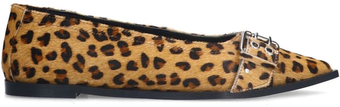 Sacha - Dames - Leopard buckle ballerina's - Maat 37