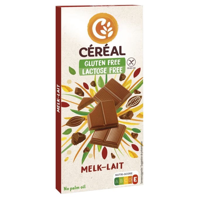 Céréal Melkchocolade Tablet Glutenvrij en Lactosevrij - 100 gr