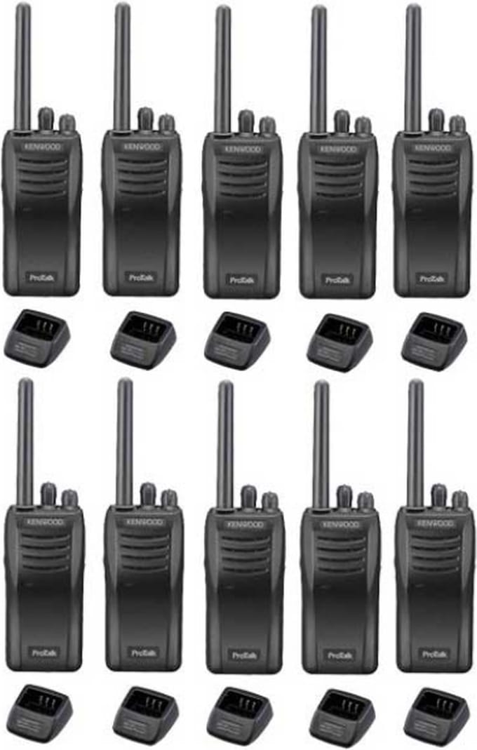 Set van 10 stuks Kenwood TK-3501 PMR446 met tafelladers