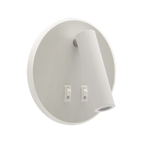 STRÜHM OTELLO Wandlamp - Rond - LED - 6W + 3W - 4000K - Wit