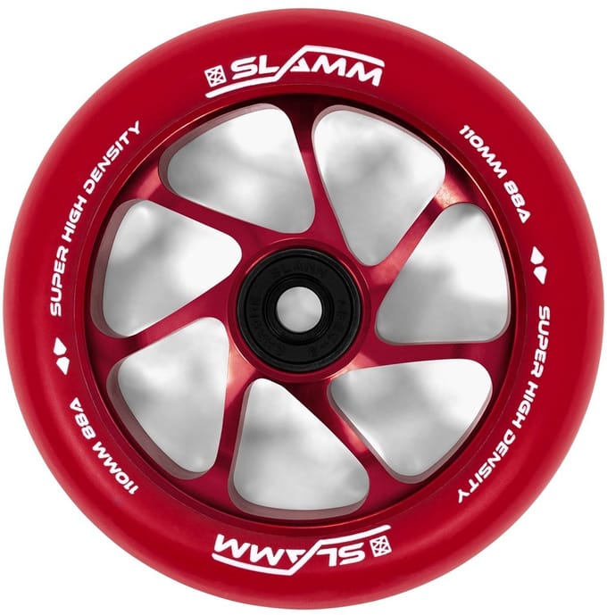 Slamm Team Wheel 110mm Alu Core Red 1st.