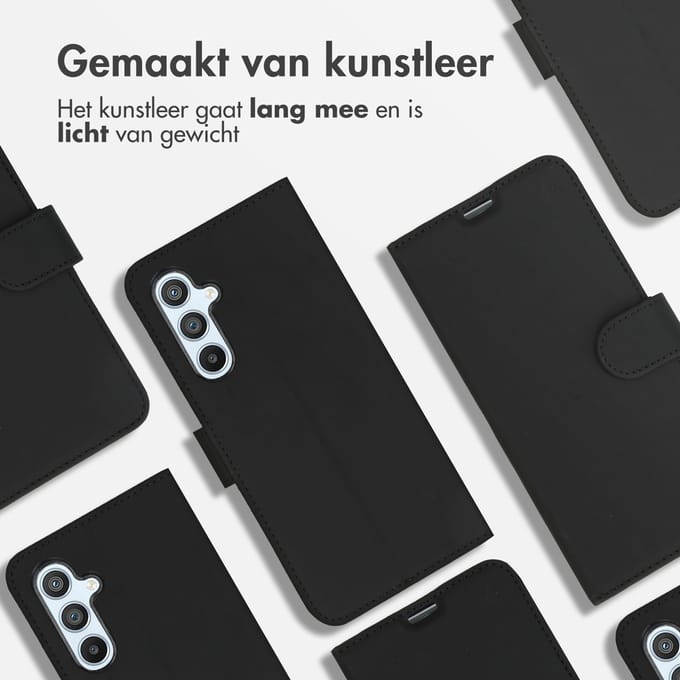 Accezz Hoesje - Geschikt voor Samsung Galaxy A54 (5G) - Wallet Softcase Bookcase - Zwart