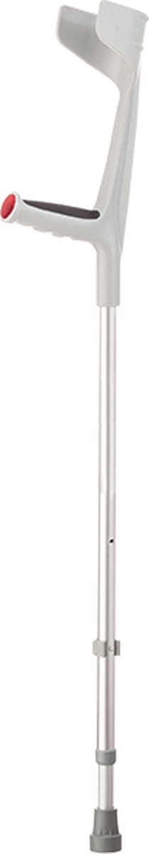 Elleboogkruk ergonomisch 1 stuk Grijs - Loopkruk - kruk anatomische handvatten, open manchet
