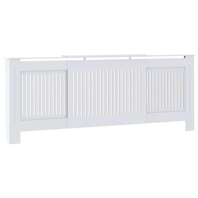 vidaXL Radiatorombouw 205 cm bewerkt hout wit