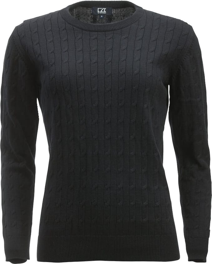 Cutter & Buck Blakely Knitted Sweater Dames 355403 - Zwart - M