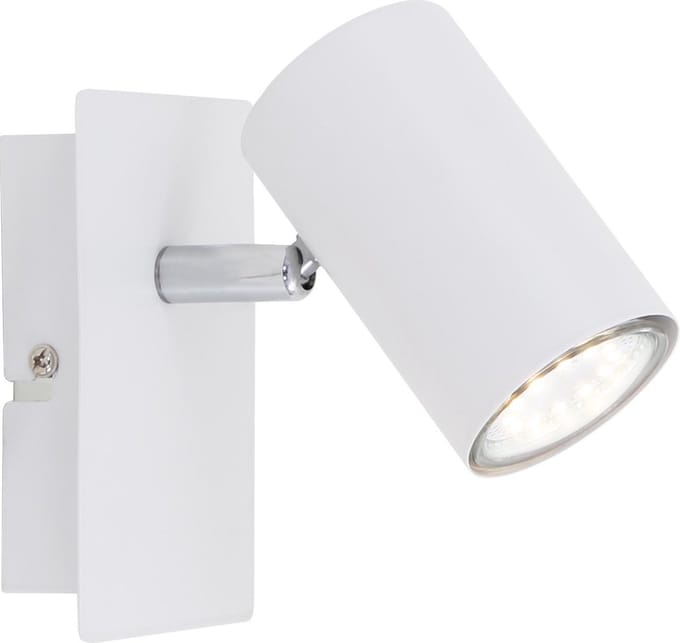 BRILONER RUN - Wandlamp - plafond spot - 1 licht - GU10 fitting - metaal - wit