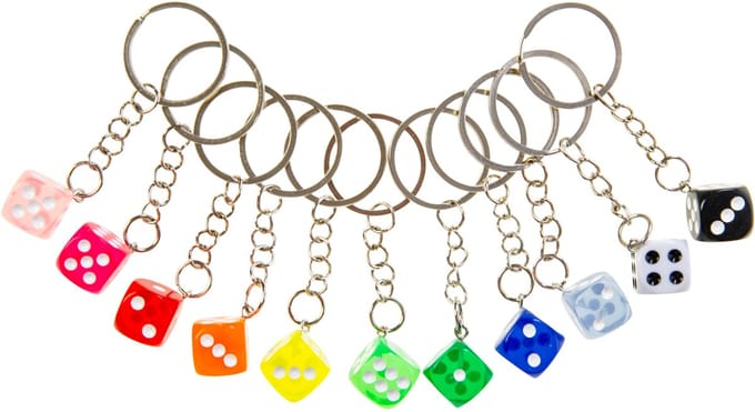 Duckiez Sleutelhanger Dobbelsteen - 1 stuk