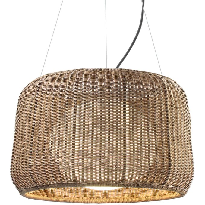 Bover Fora S - buiten hanglamp, grafiet-bruin