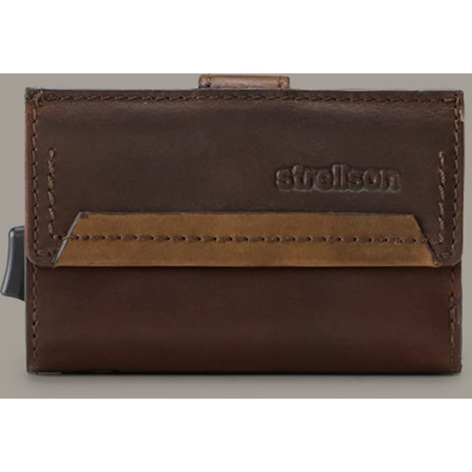 strellson Portemonnee Camden C-Three E-Cage Darkbrown Donkerbruin
