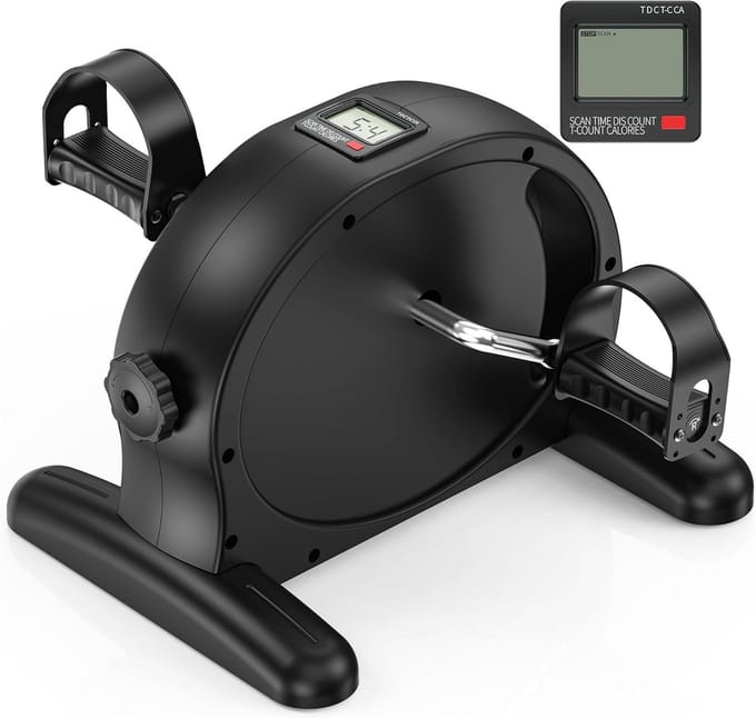Draagbare Mini Hometrainer Fietsen voor Onder Bureau - Been- en Armtrainer