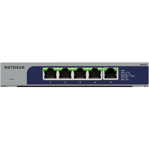 NETGEAR MS105-100EUS MS105 Netwerk switch RJ45 5 poorten 2.5 GBit/s