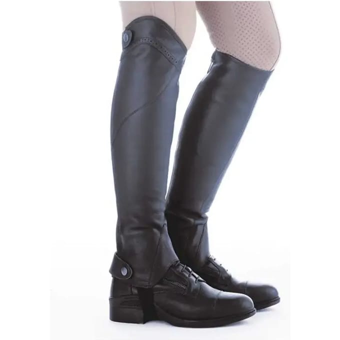 Geoliede kalfsleren mini-chaps Kavalkade Remus