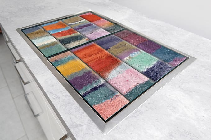TMK ArtDeko - Snijplank - Veelkleurig - 90x52 cm - Hittebestendig Glas
