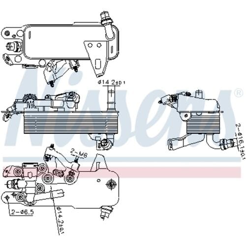Olie radiator NISSENS 91480