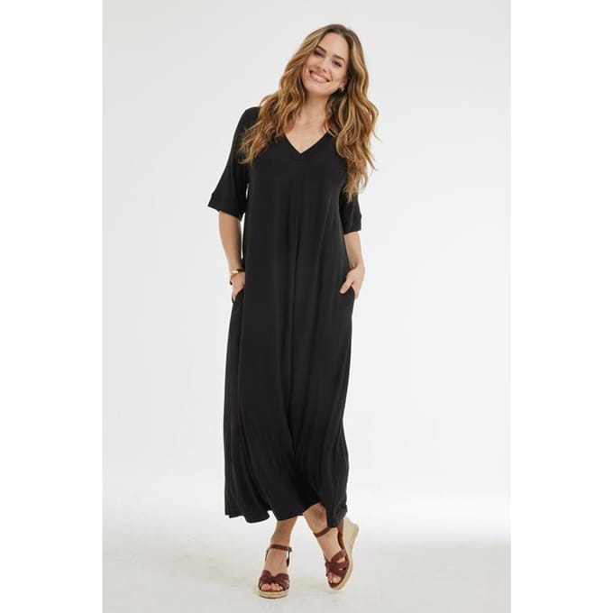 DIDI Dames Loose dress Amore Black maat 46/48