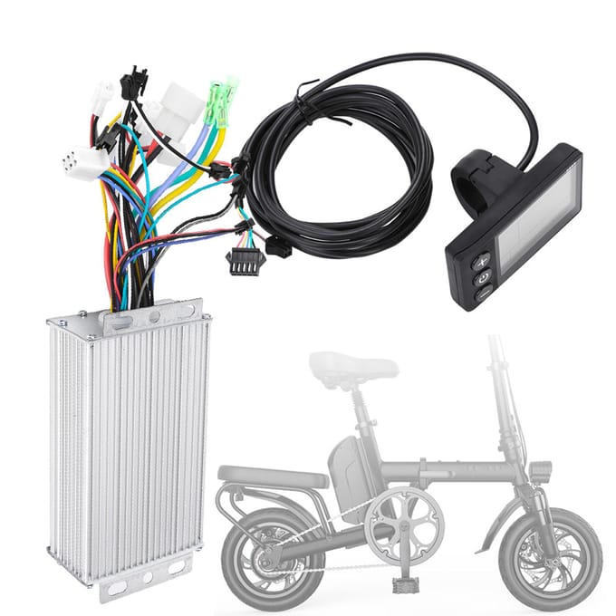 Waterdicht LCD-displaypaneel Elektrische Fiets E-bike Scooter Borstelloze Controller Kit(1000W 36V ) white