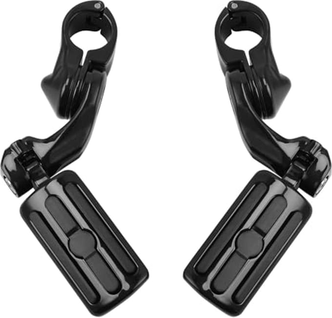 Zwarte 1.25" 3.2 cm Verstelbare Voetsteunen voor Motoren