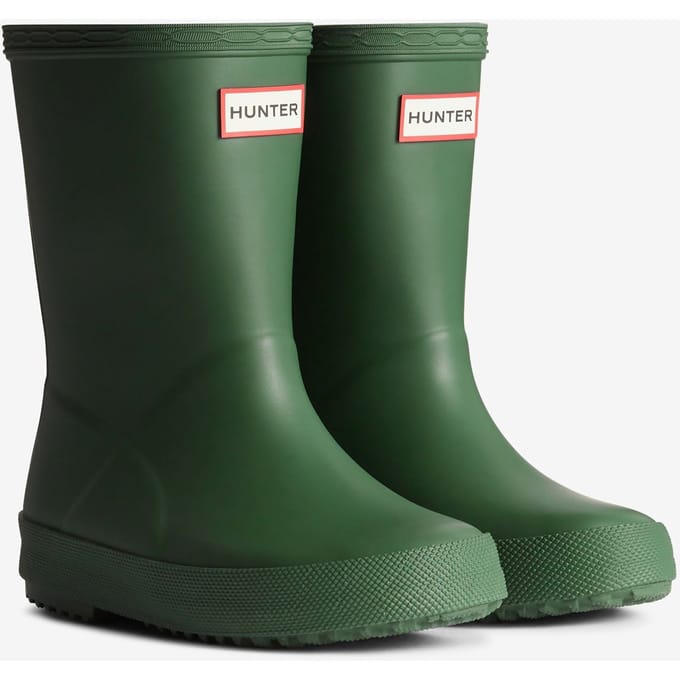 Hunter Kids First (Matte) Rubber Kinderen Groene Standaard Wellingtonlaarzen