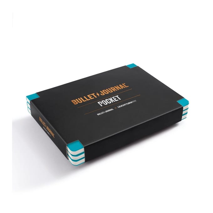 Leuchtturm bullet journal pocket turquoise (3 STUKS) 105mmx145mm