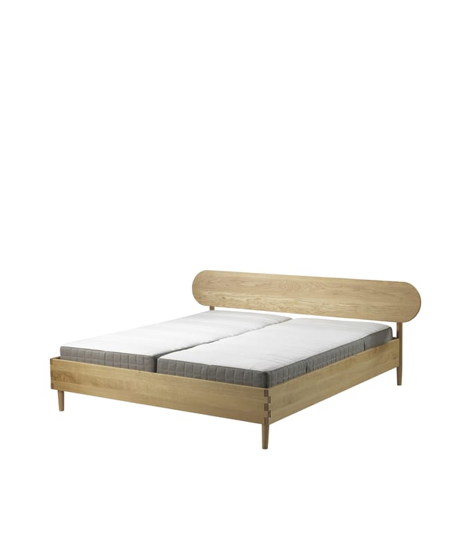 FDB Møbler - G30 Bed - geolied eiken - bruin