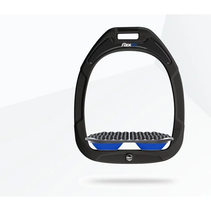 Endurance stijgbeugels Zwart/Grijs/Blauw Flex-On Green Composite