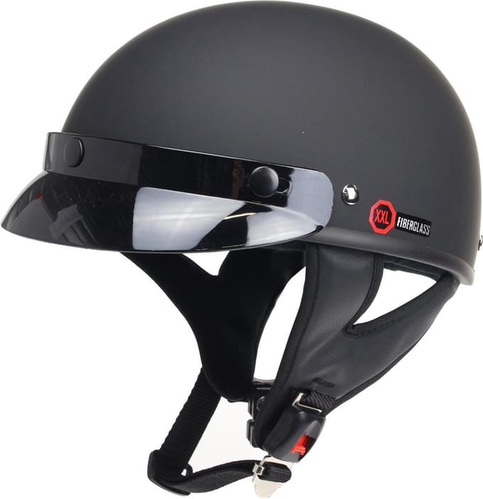 Redbike RB-480 chopper pothelm mat zwart maat M