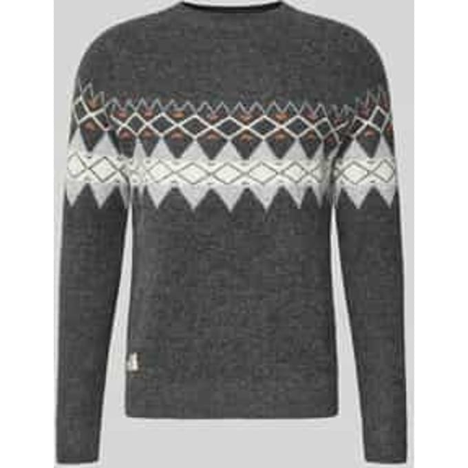 Relaxed fit gebreide pullover met wol, model 'PRESLEY'