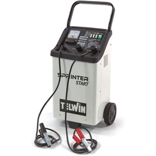 Telwin Sprinter 4000 Start 230V Acculader 12-24V Verrijdbaar 400Ah 75A