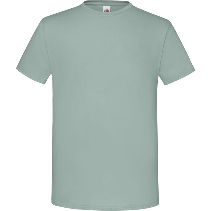 Fruit Of The Loom Heren Iconisch T-shirt (Salie)