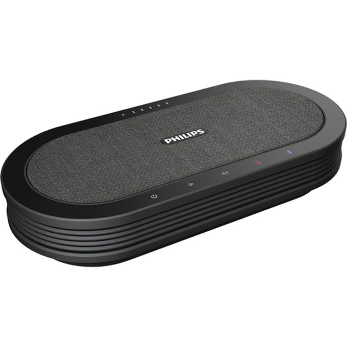 Philips SmartMeeting PSE0501 - draadloze conferentiemicrofoon incl. Sembly - 360° Bluetooth microfoon - Automatisch notuleren: Microsoft Teams/ Zoom/ Google Meet/ GoToMeeting - Sembly Ai spraak-naar-tekst cloudsoftware/ spraakherkenning