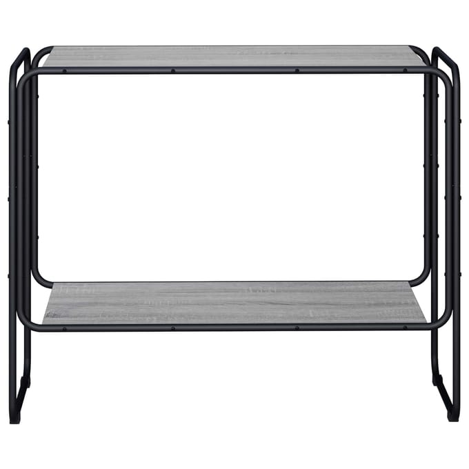 vidaXL - Dressoir - Grijs - Sonoma - 93.5 - x - 38 - x - 75 - cm - Bewerkt - hout