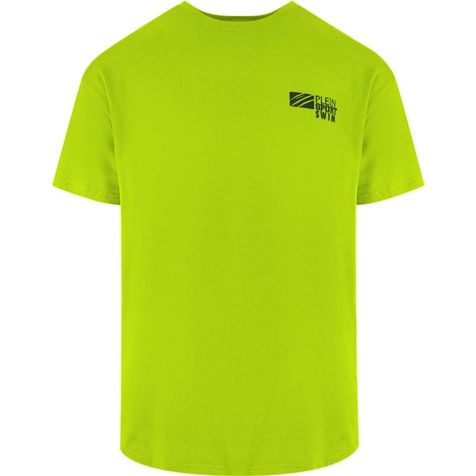 Basis Korte Mouwen Logo T-shirt in Geel