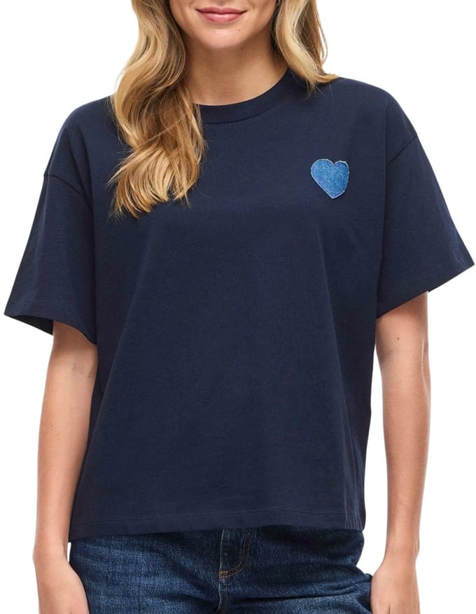 Vila Monie Heart Crew Shirt Dames - Maat L