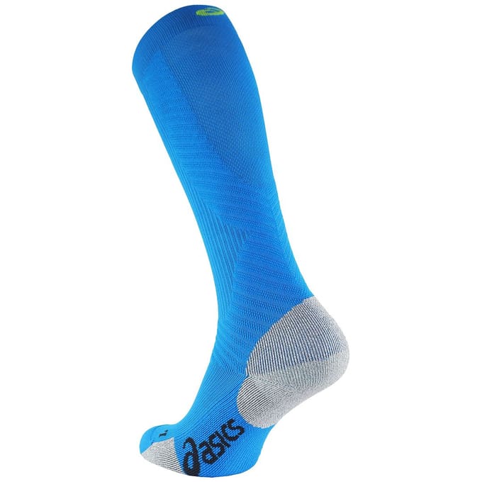 Asics Logo Compression Support Medium Heren Blauwe Sokken