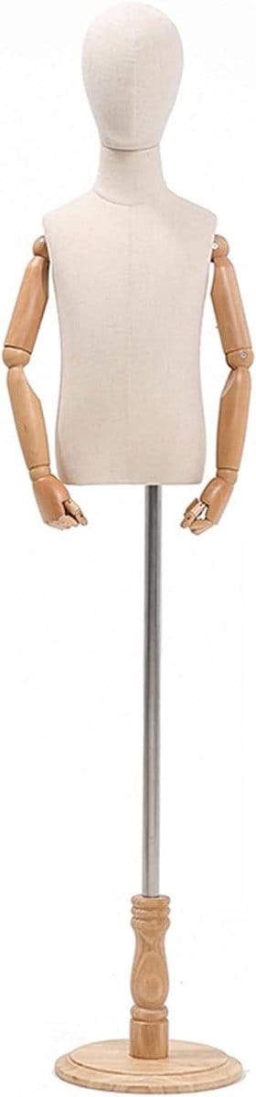 Kinderetalagepop Torso - Kleding Display - Kleding Presenteren - Verstelbare Hoogte - 8 Jaar Oud - C