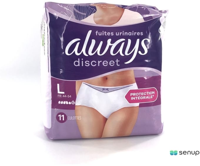 Always Discreet Pants 6 druppels Large - 4 pakken van 11 stuks