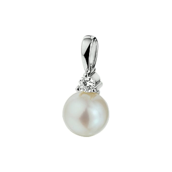 Hanger Parel En Diamant 0.05ct H Si