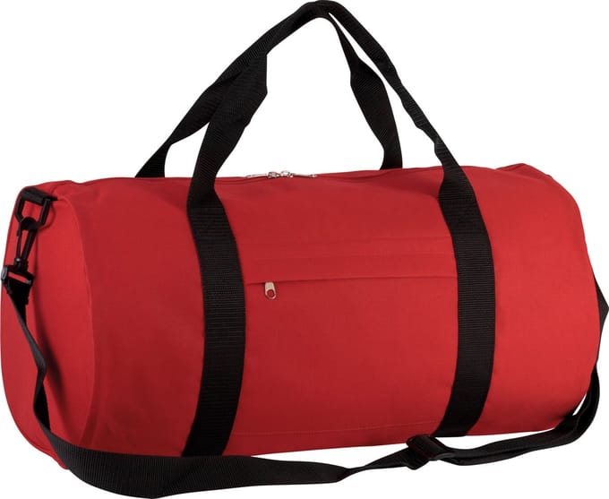 Kimood Cilindervormige reistas KI0633 - Red / Black - One size