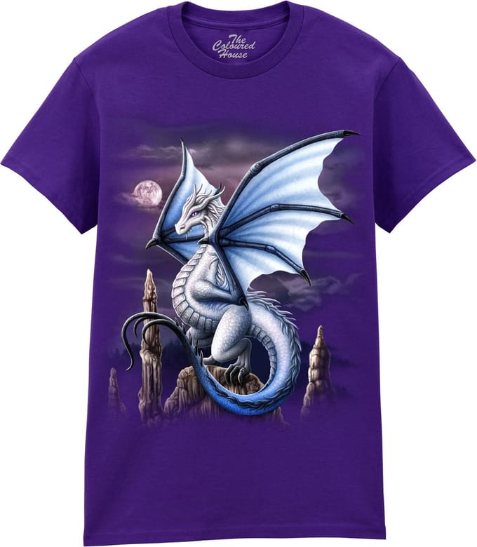 Draak Violet Dragon The Coloured House T-shirt XL