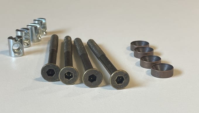 Universele Schroef Gebronsd Staal - 6x80mm - 4 Stuks