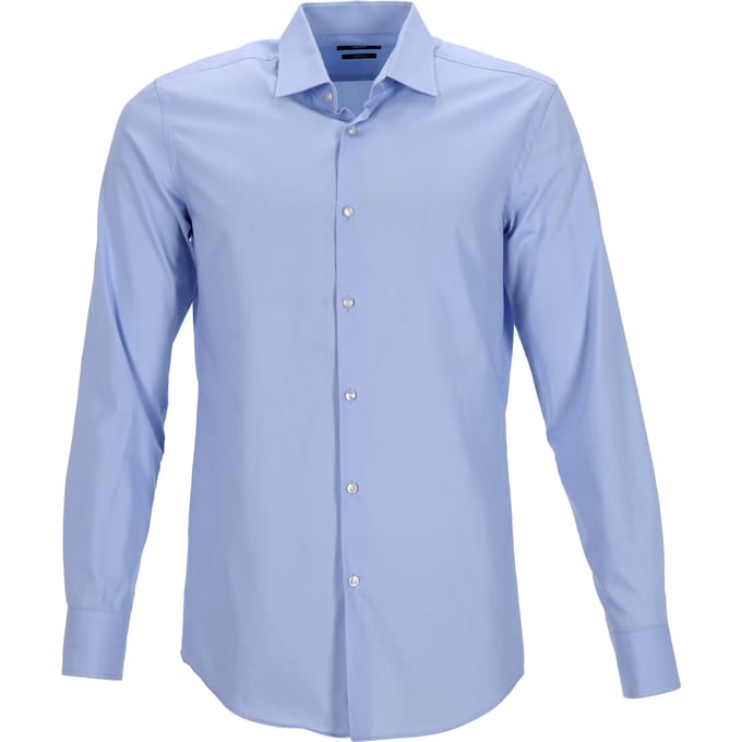 Boss Hugo Boss Slim Fit overhemd in lichtblauw katoen